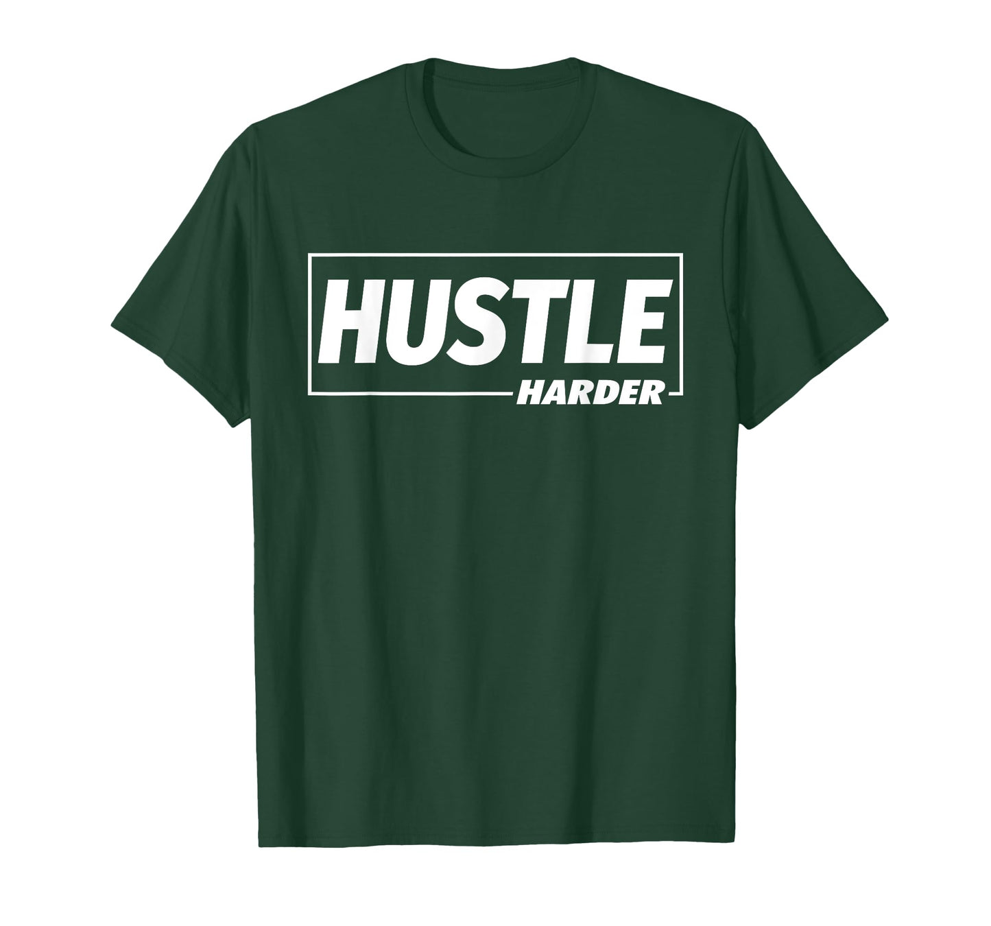 C682 Hustle Harder Gym T Shirt Workout Fitness Motivation T-Shirt