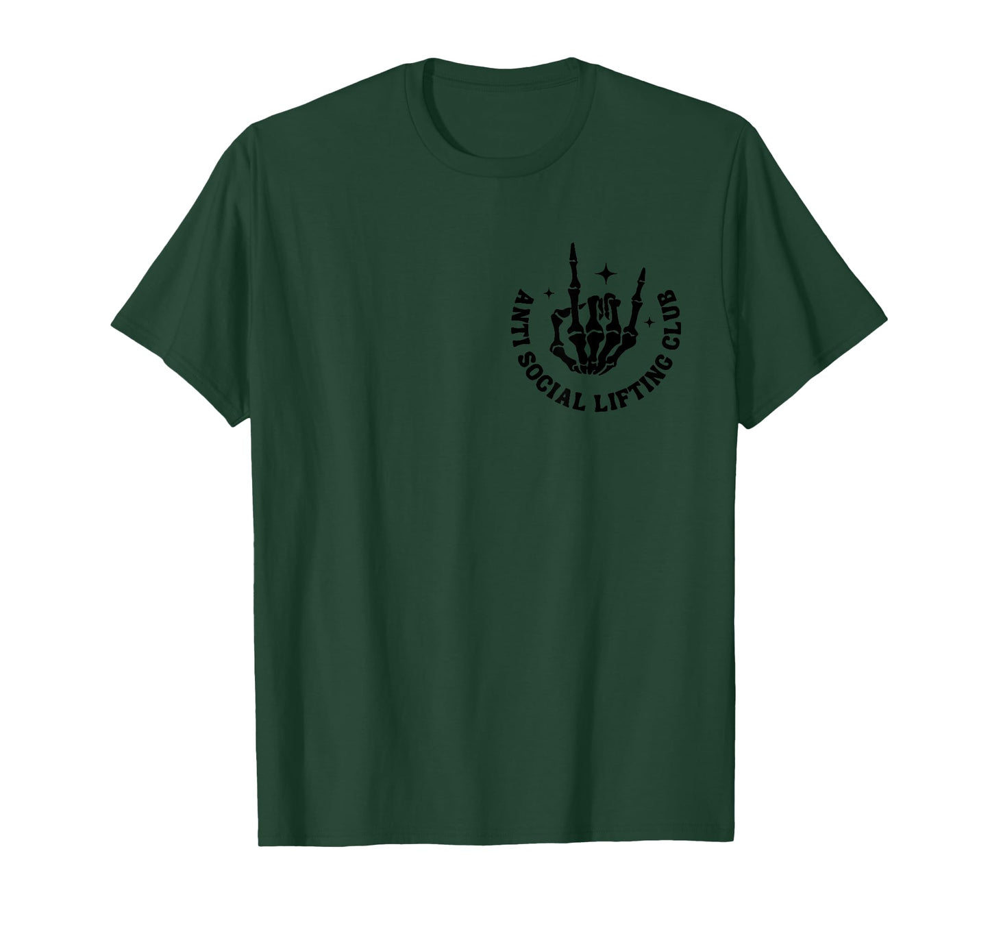 Anti Social Lifting Club Funny Gym Bodybuilder Fitness T-Shirt