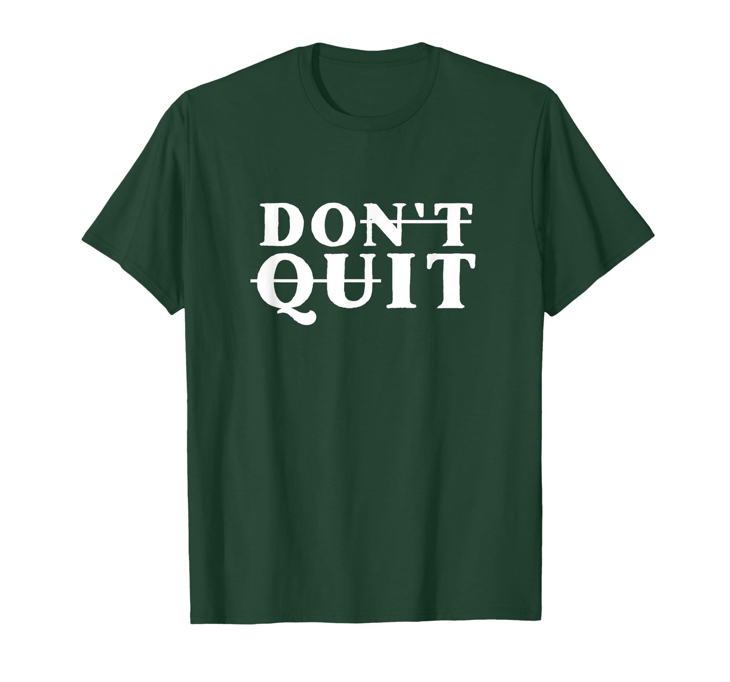 Do It Don't Quit Motivational - Unisex-Youth Black Cotton T-Shirt - Small - Crew Neck - Short Sleeve