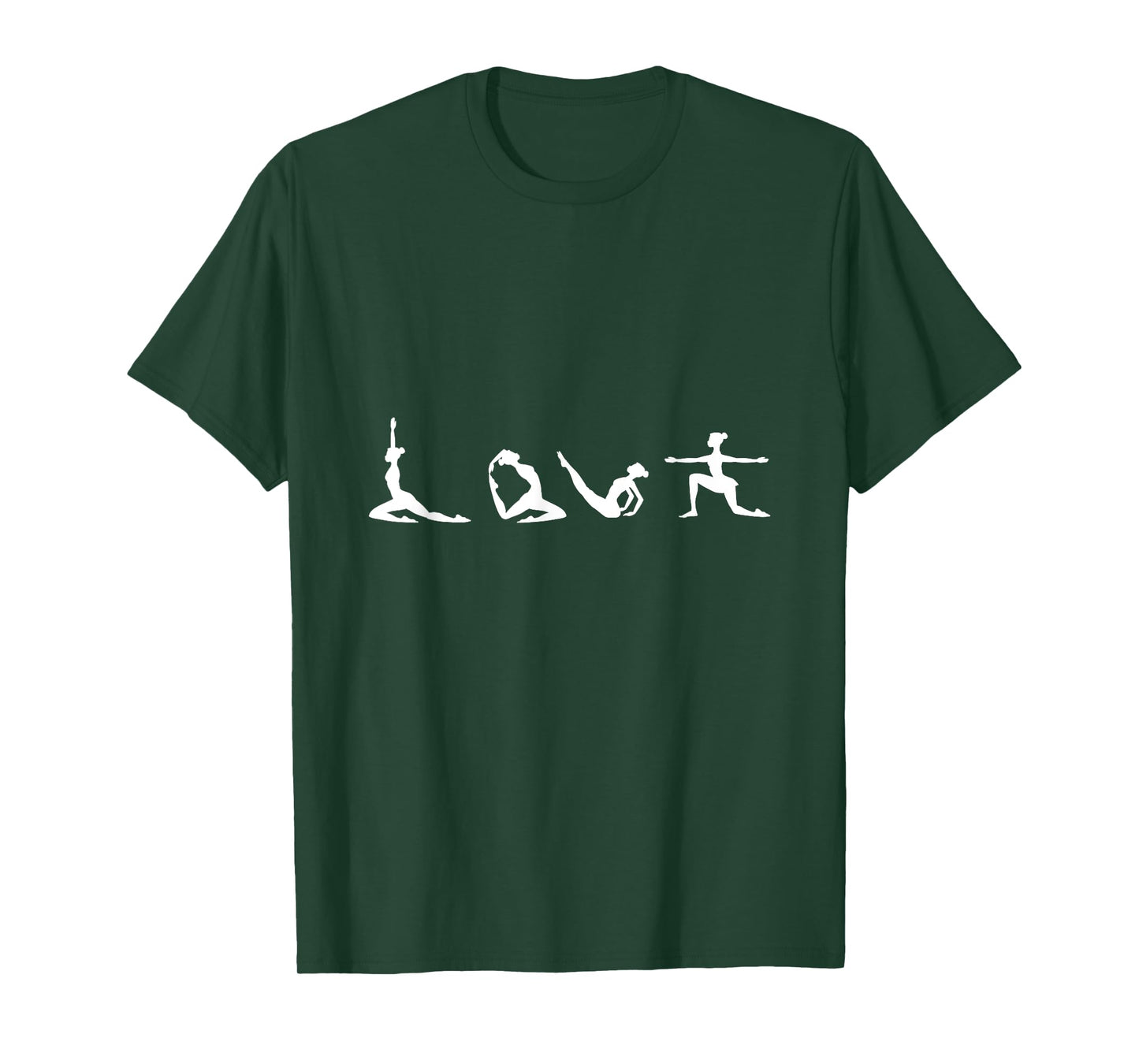 Love Yoga Typography Cute Meditation Pose Yoga Lover Gift T-Shirt