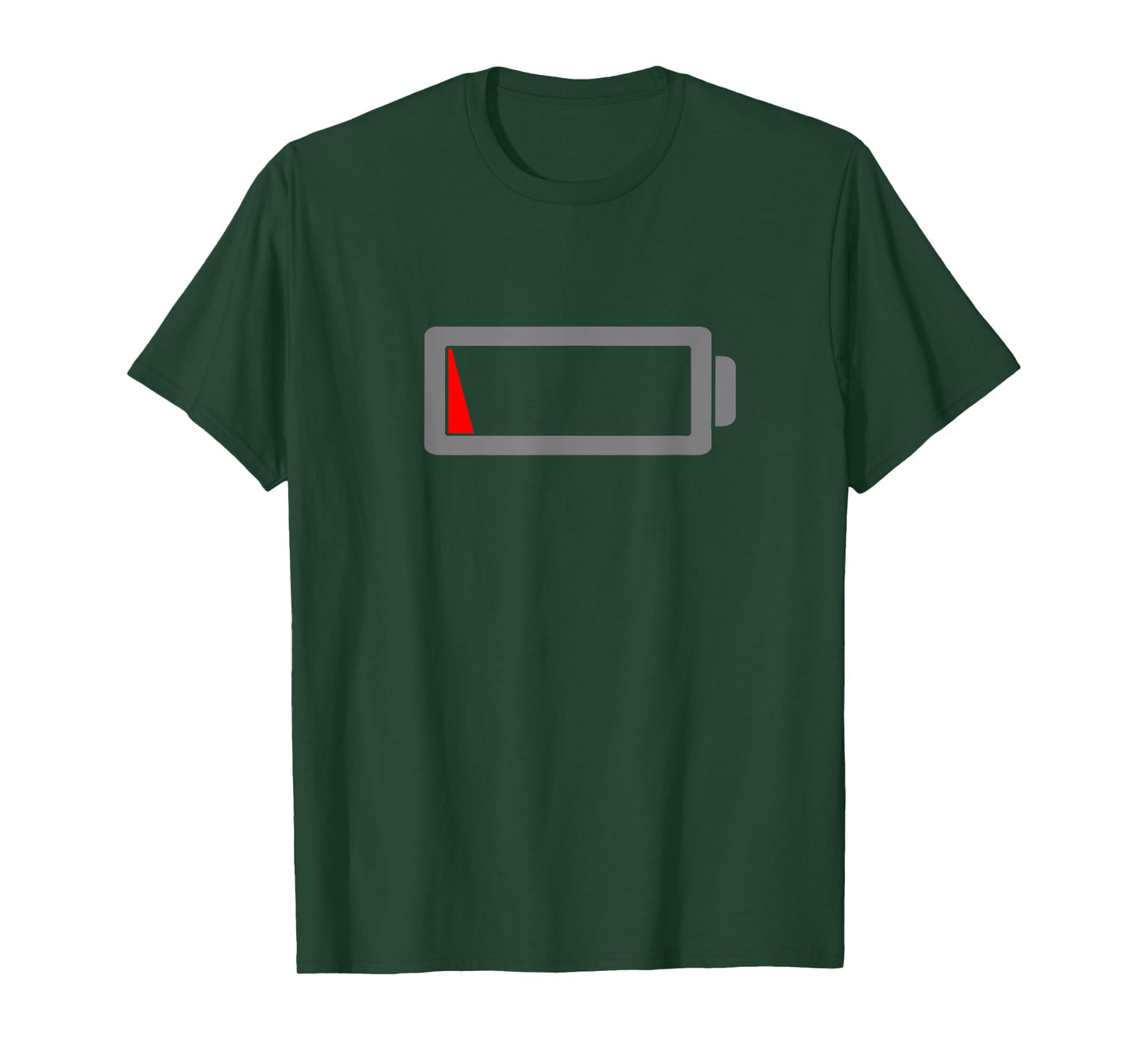 Low Battery Funny Humor Low Energy Sarcasm Design Men Women T-Shirt
