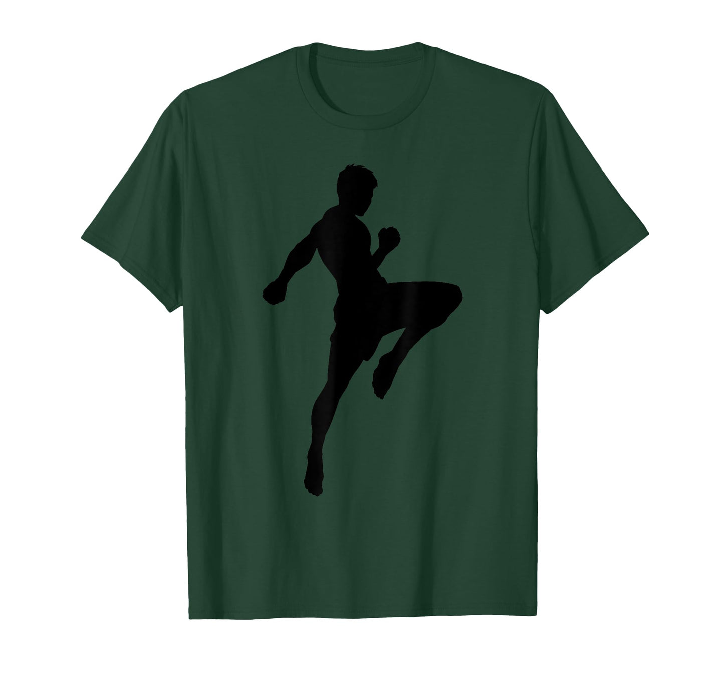 Muay Thai Silhouette Boxing Funny Martial Arts Gift Men Boys T-Shirt
