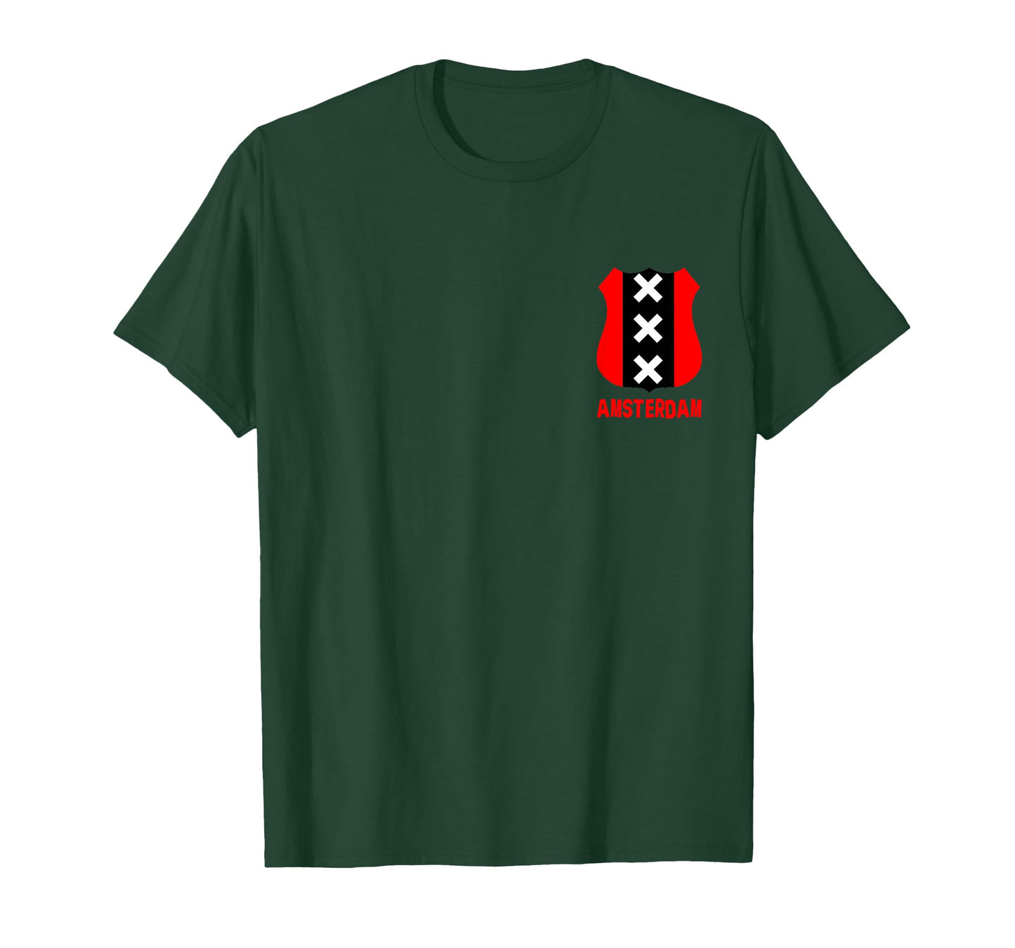 Amsterdam Coat of Arms Symbol 3X Shield Crest Flag T-Shirt