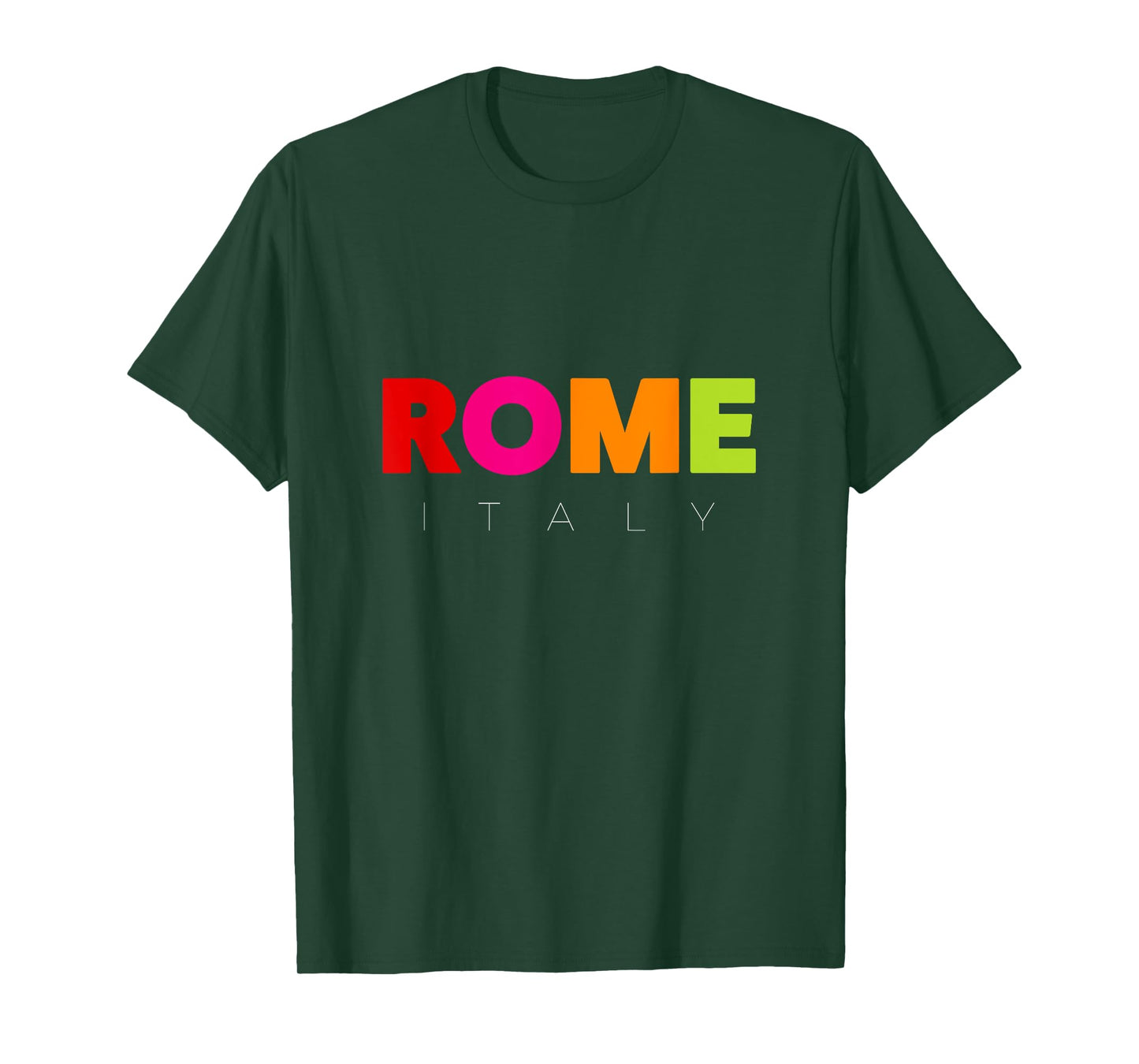 Cool Men's Women's Kids Colorful Rome Italy Graphic Design T-Shirt