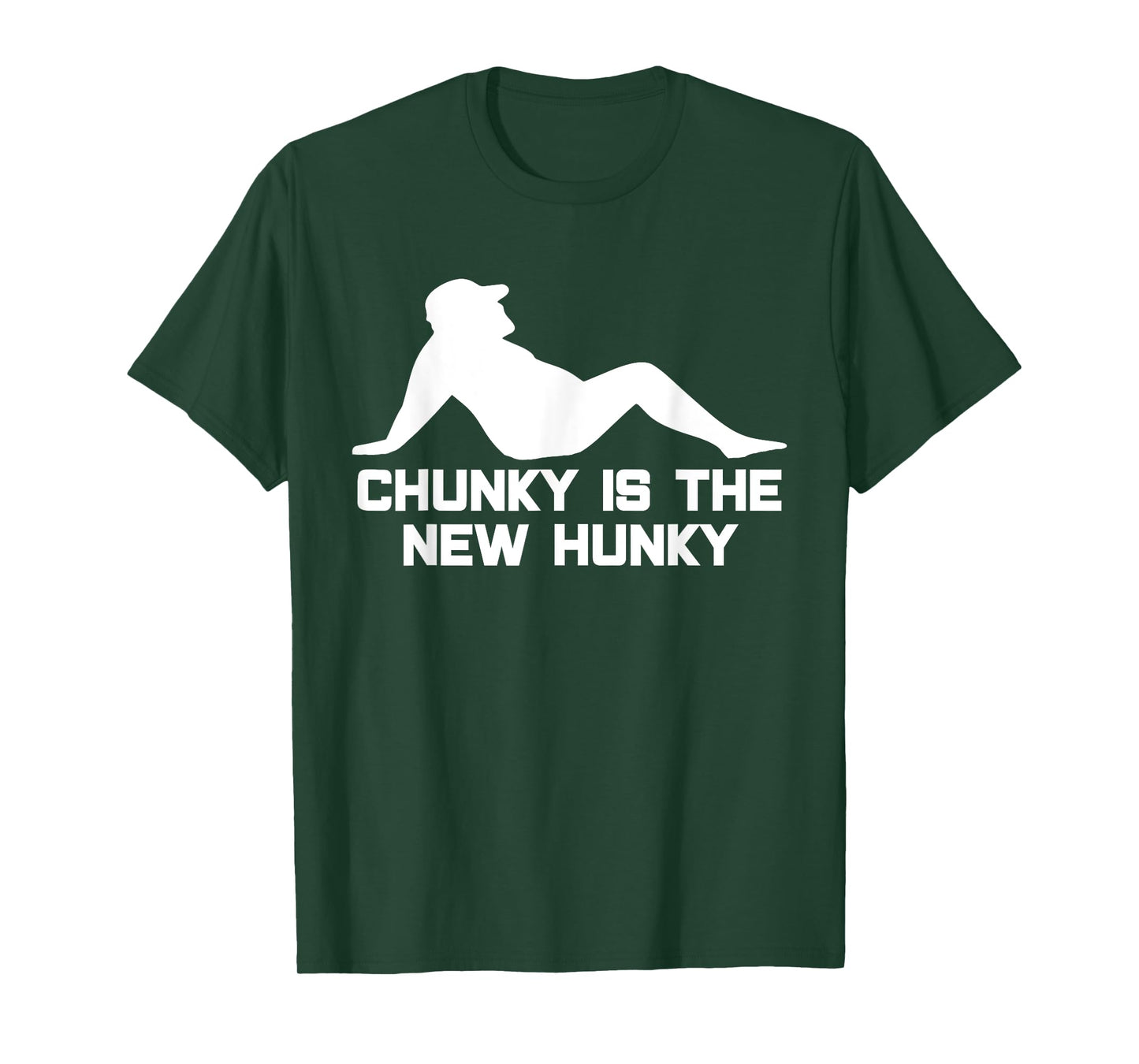 Dad Bod Chunky Is The New Hunky Dadbod Silhouette Beer Gut T-Shirt