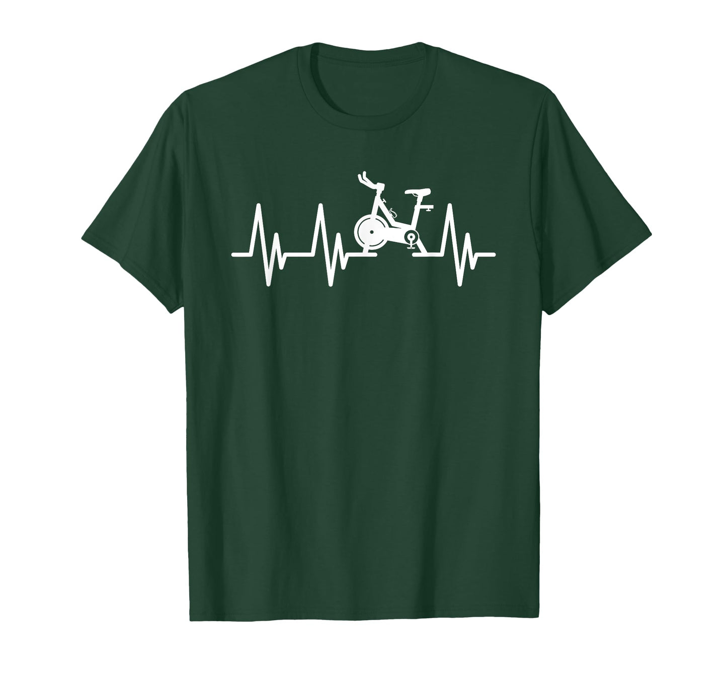 Love Spin Heartbeat Funny Gym Workout Fitness Spinning Class T-Shirt