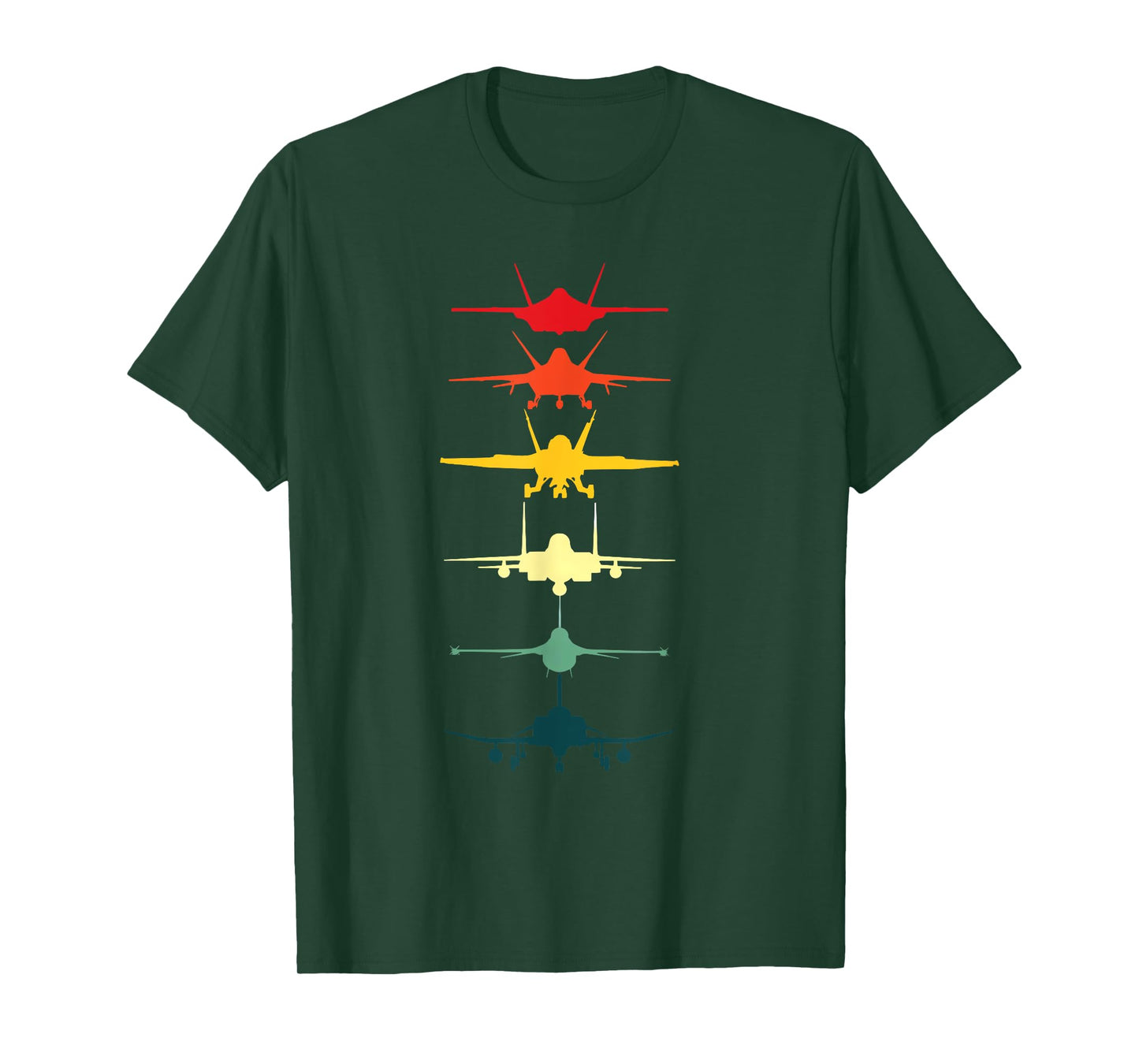 Vintage Air Force Fighter Jets F-4 F-111 F-15 F-16 F-22 F-35 T-Shirt