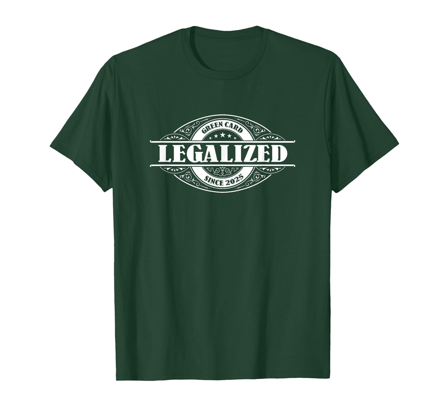 Legalized since 2025 Green Card Gift, USA Greencard Present T-Shirt