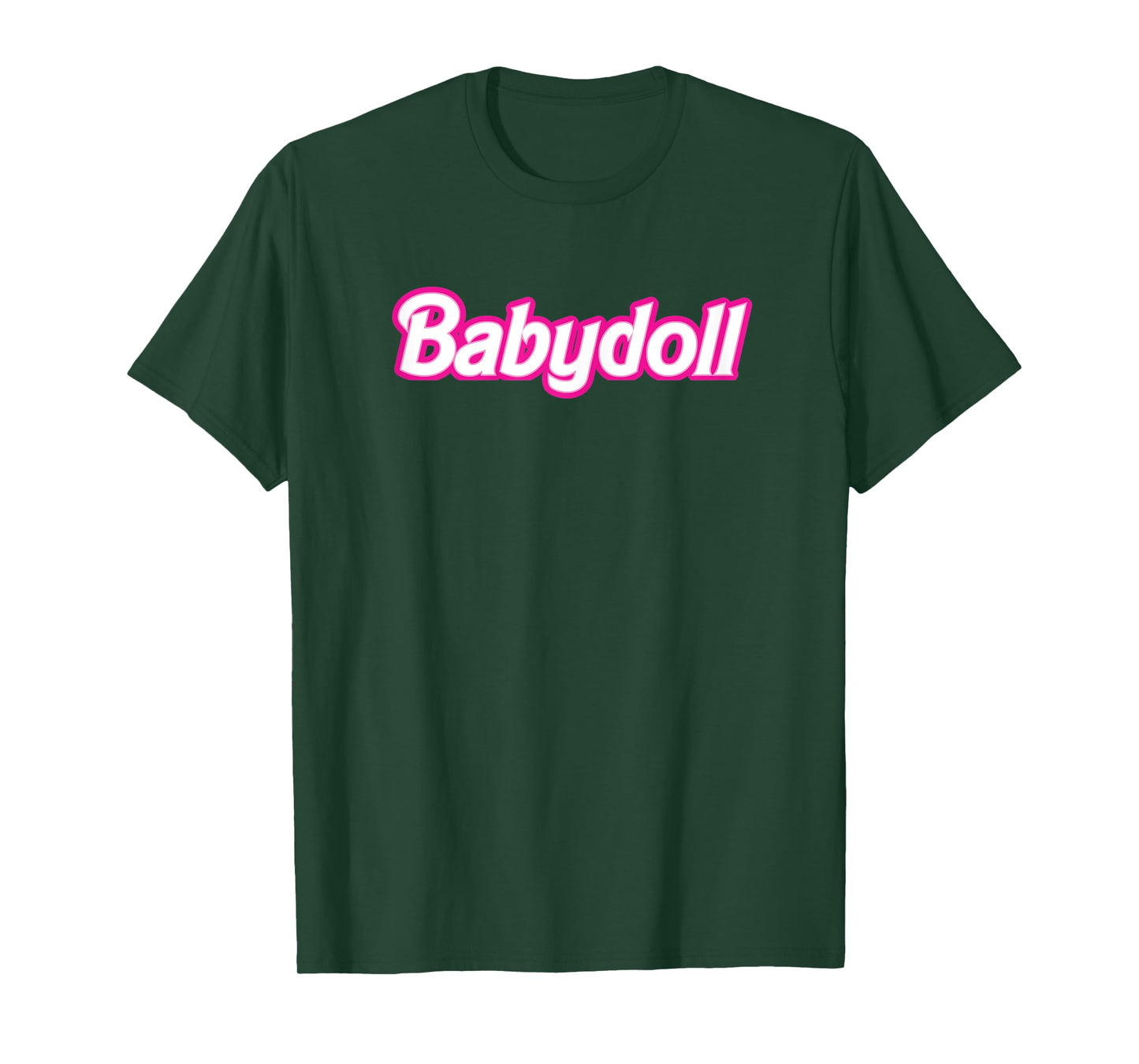 Womens Babydoll Pink Retro Girlie T-Shirt
