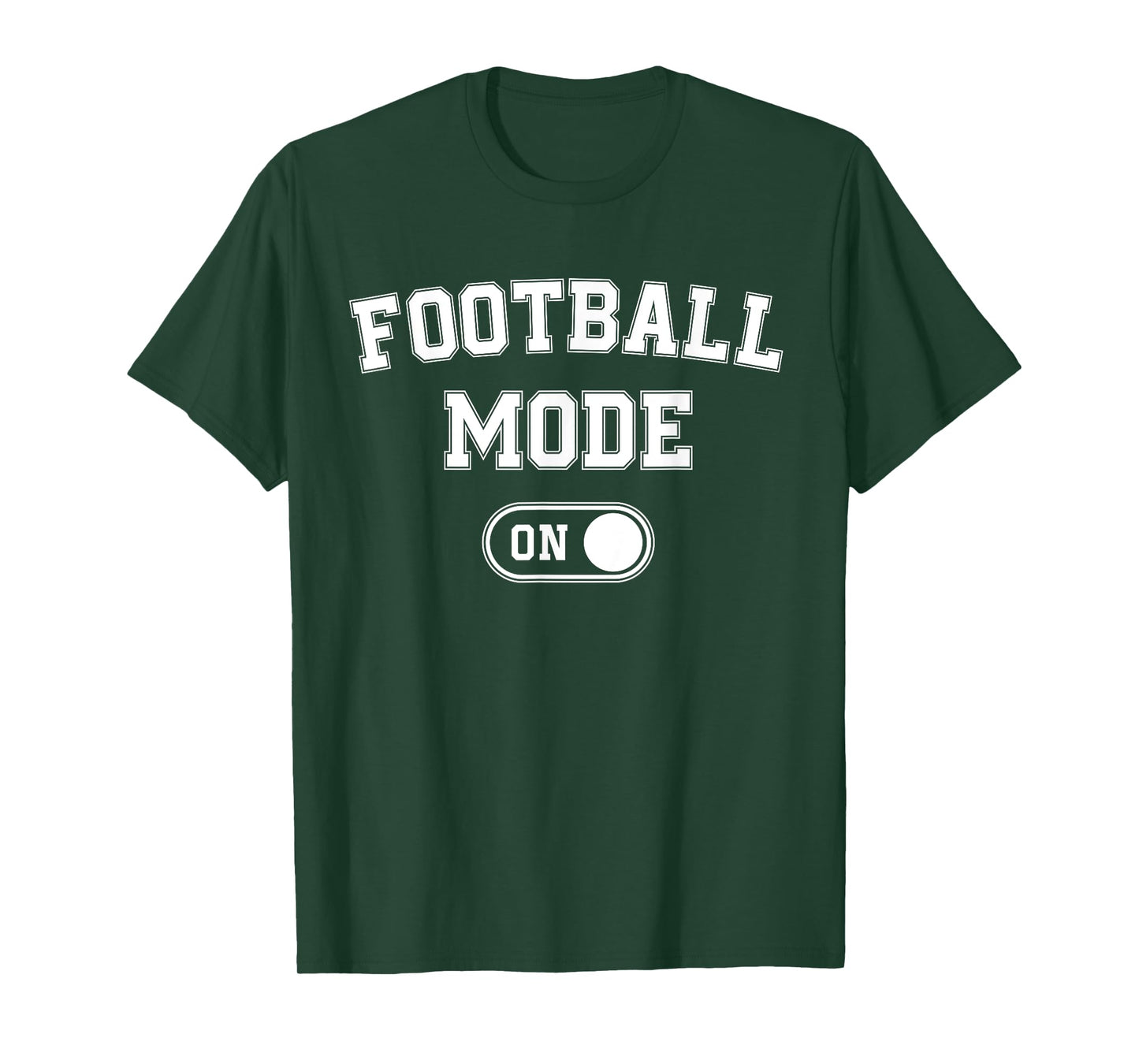 Football Mode On Funny Quarterback Gift Coach Player Dad T-Shirt
