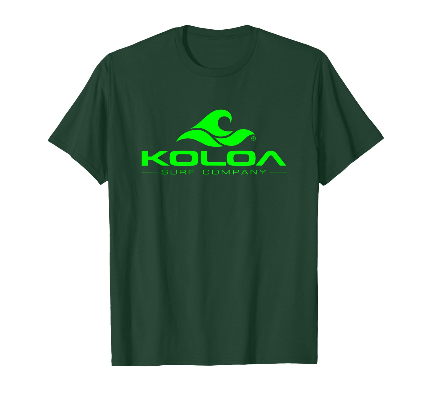 Koloa Surf Classic Green Wave Logo Graphic T-Shirt