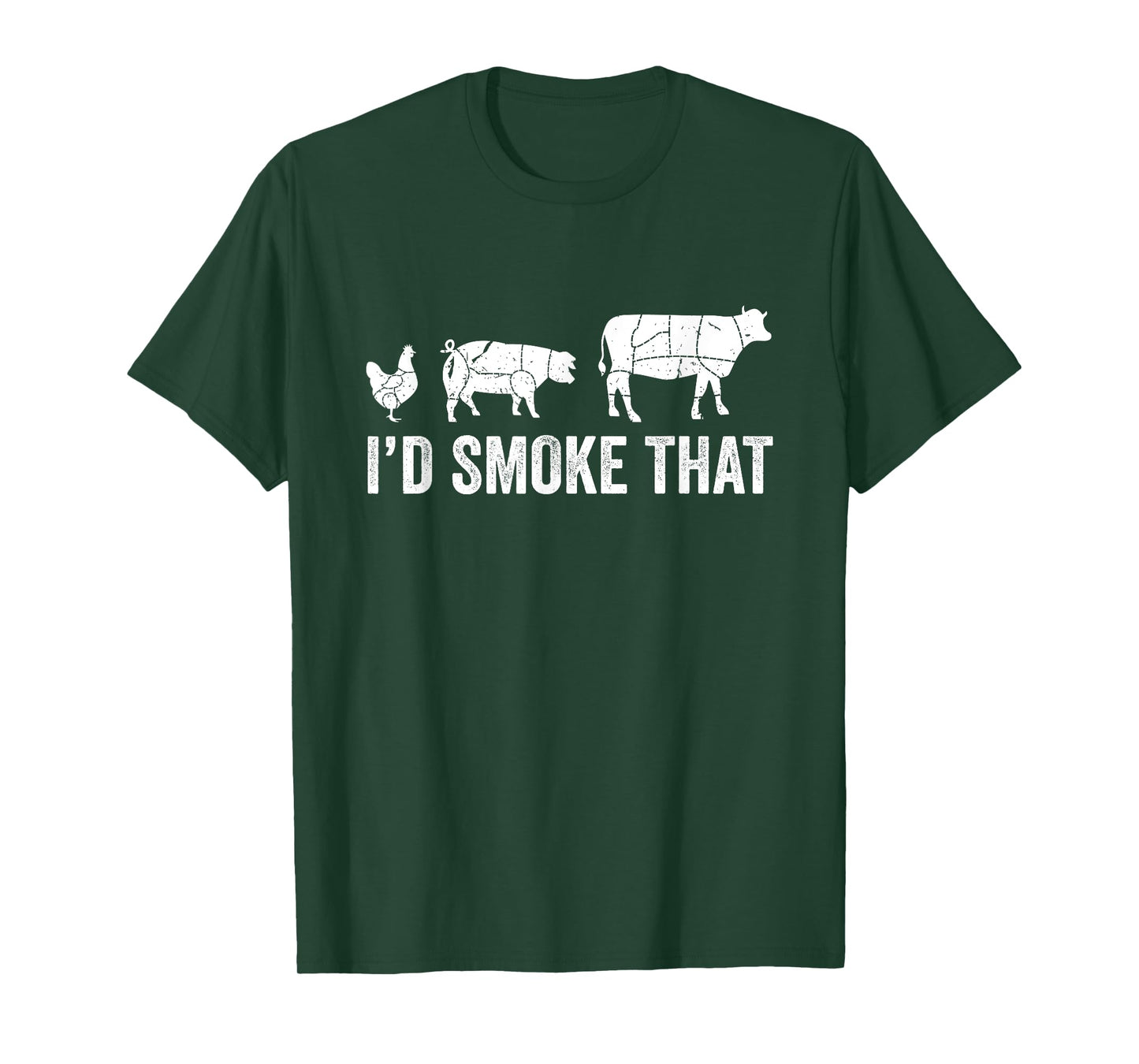 I'd Smoke That Fun BBQ Smoker Chef T-Shirt