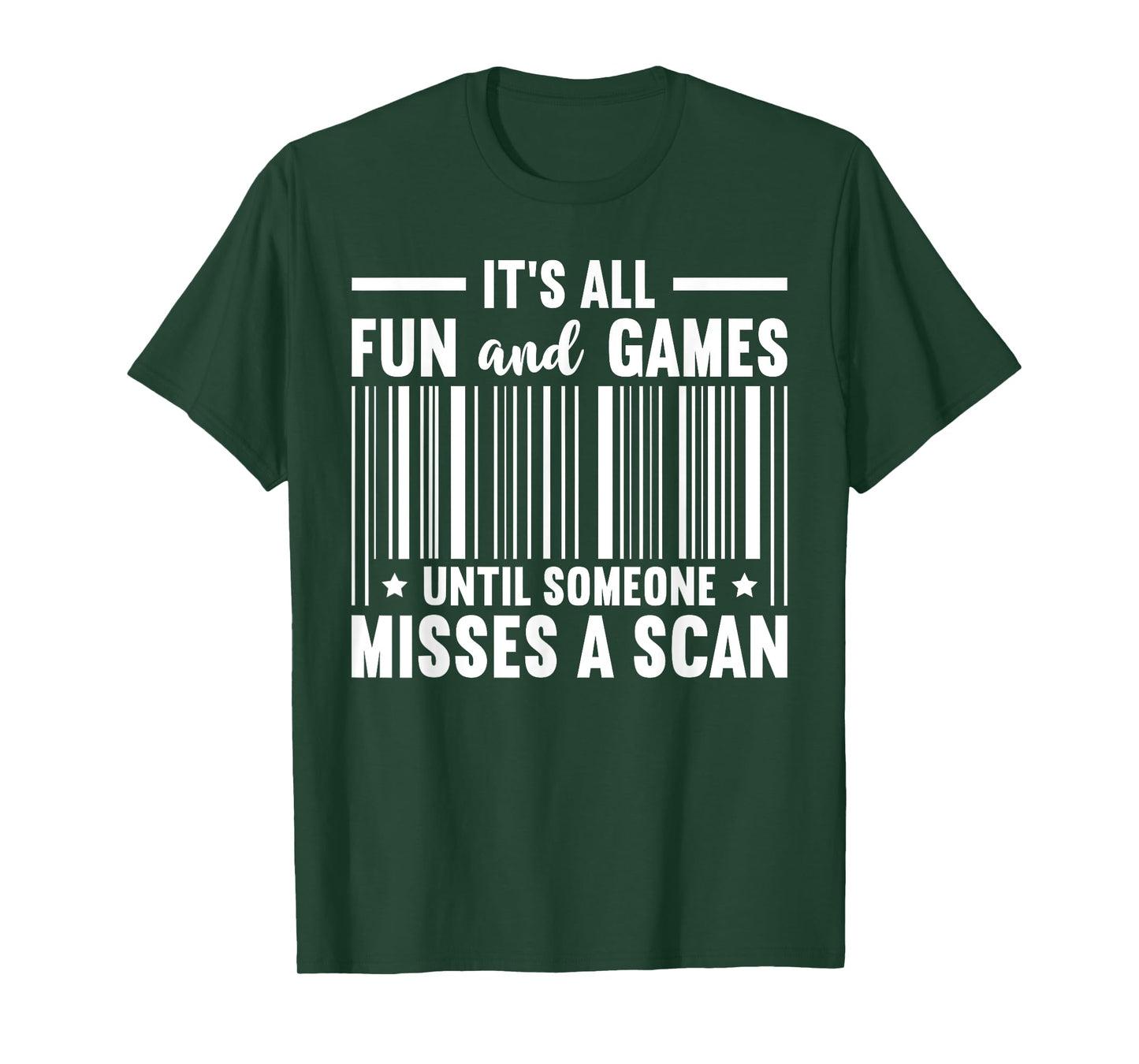 Fun and Games Misses A Scan Postal Worker Mailman Postman T-Shirt