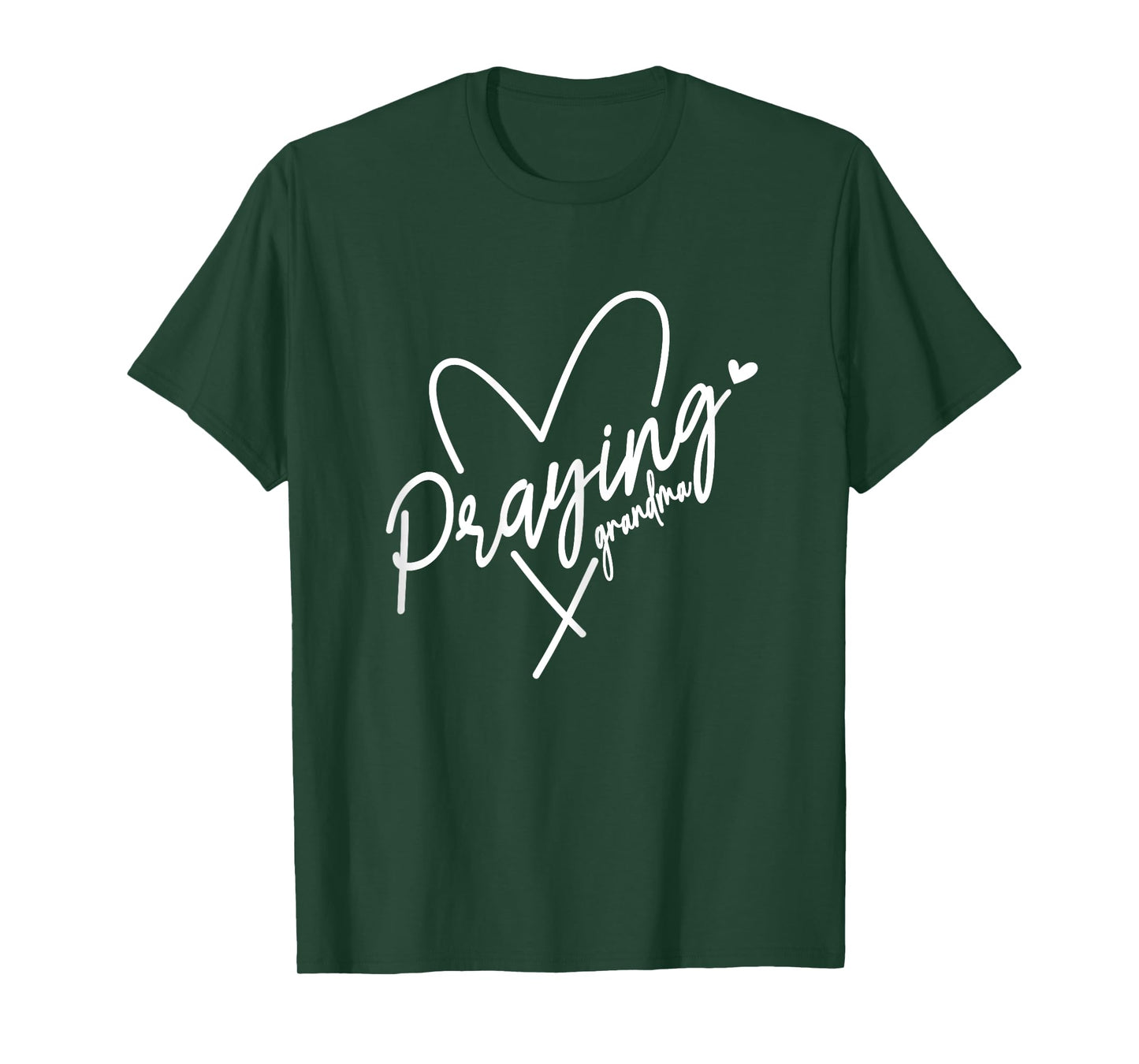 Praying Grandma This Grandma Prays Faith Prayer Heart T-Shirt