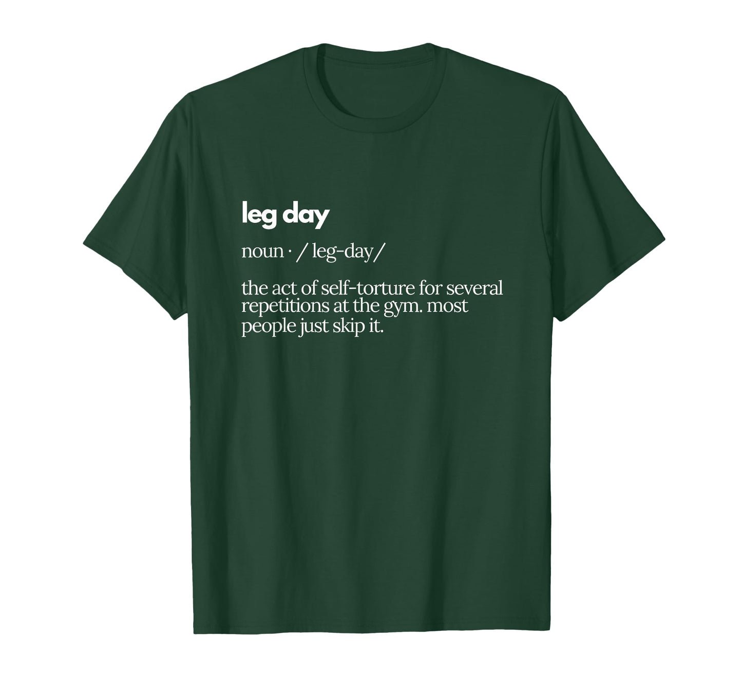 Leg Day Definition Mens Gym Pump Cover Oversized Gym Workout T-Shirt