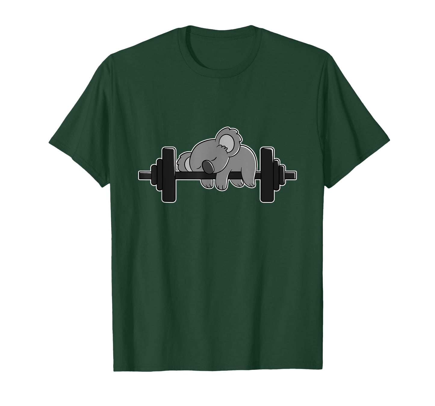 Koala Bear Workout and Weight Lifting Gym T-Shirt