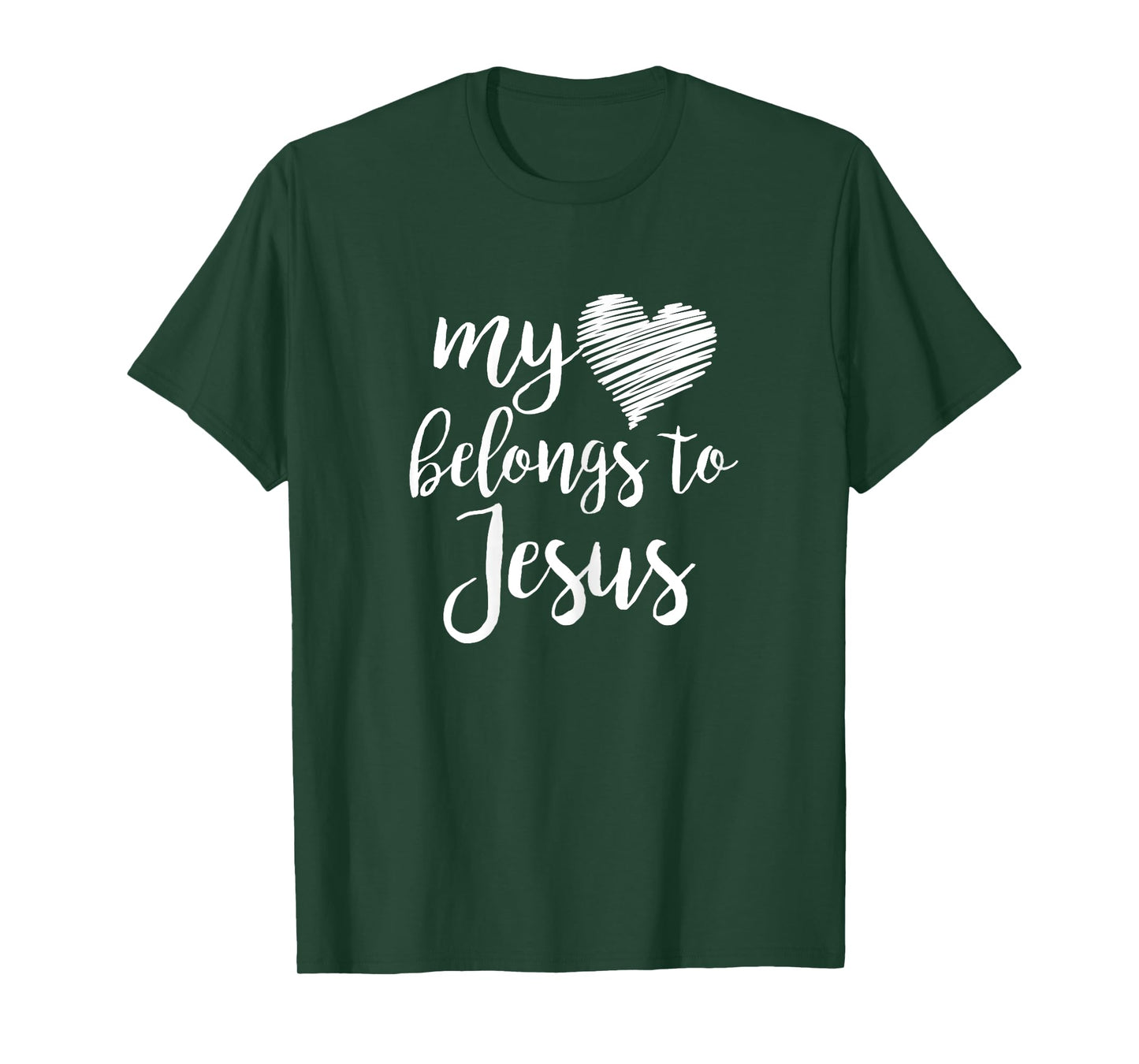 My Heart Belongs to Jesus for Teen Girls Women Christian T-Shirt