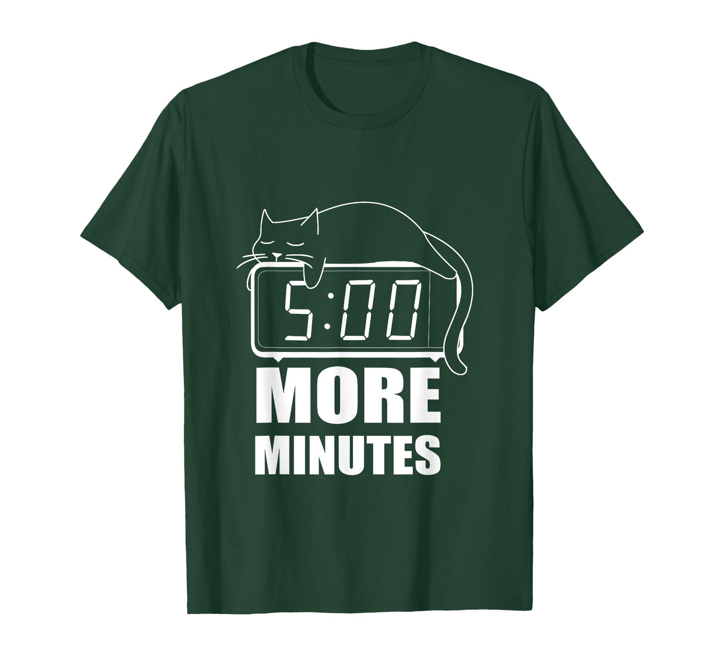 5 More Minutes Cute Sleeping Cat Men Women T-Shirt