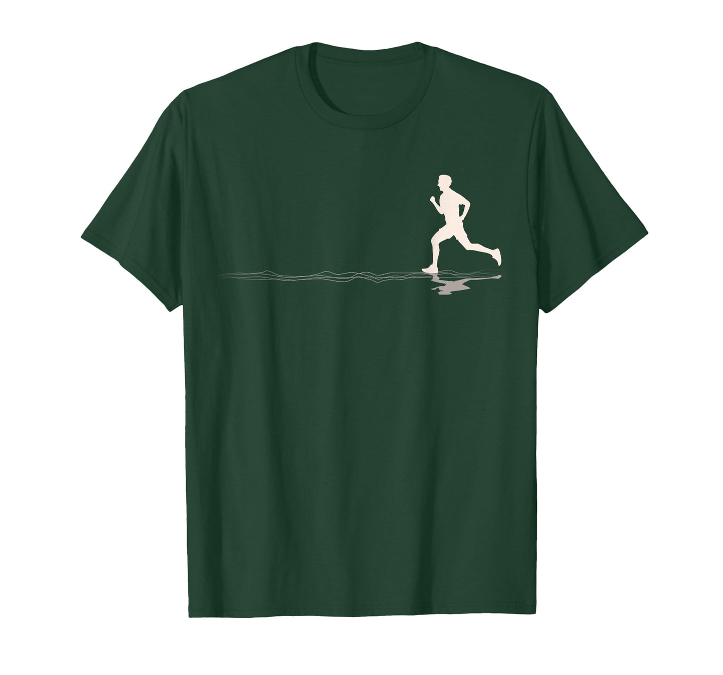Runner Silhouetted Graphic Marathons Lover Jogging Running T-Shirt