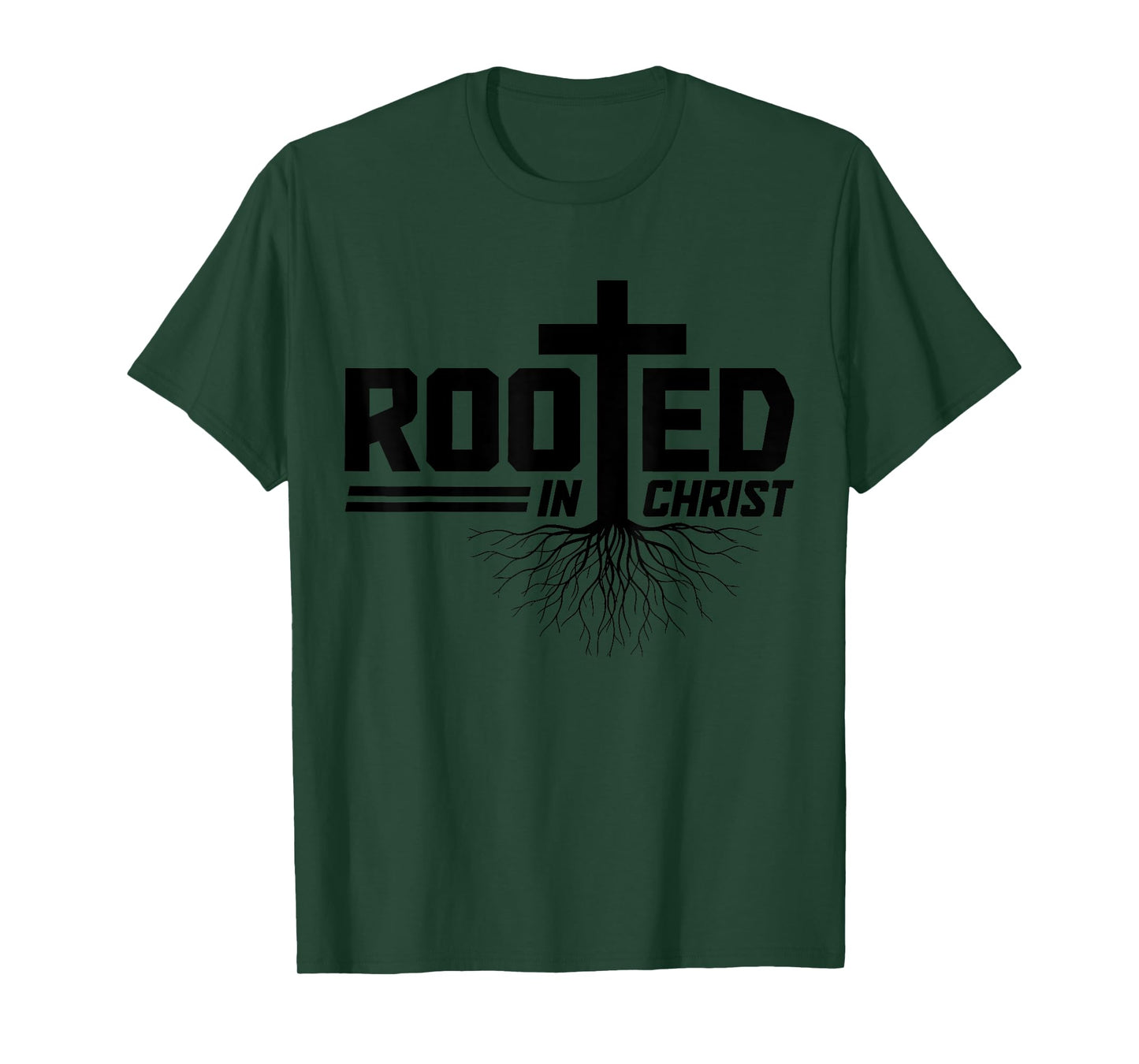 Christian Rooted In Christ Jesus Bible Verse Church Pastor T-Shirt