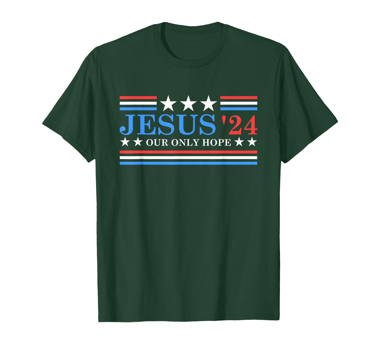 Jesus Christ 2024 President USA Election Political Parody T-Shirt