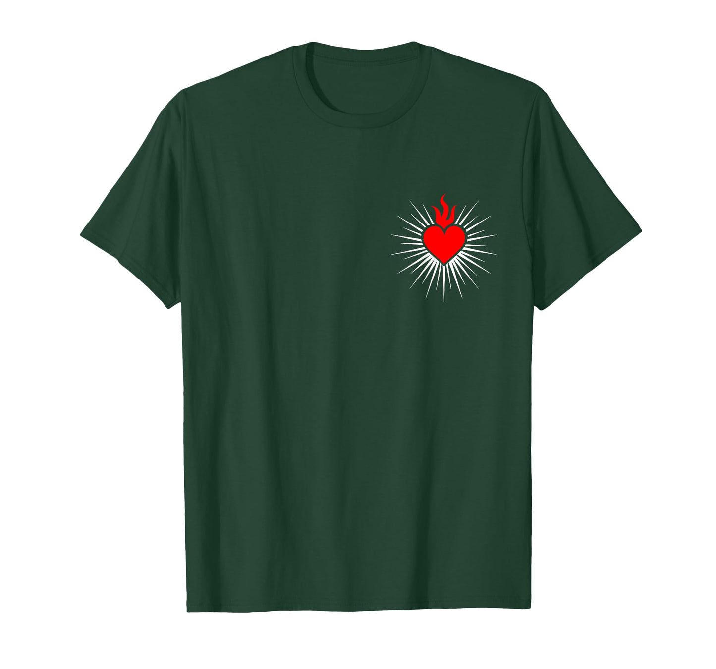 Sacred Heart Love Jesus Christ God Christian Church Religion T-Shirt
