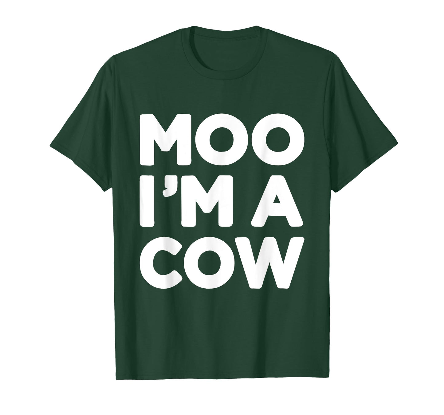 Moo Im a cow funny lazy costume for halloween party T-Shirt