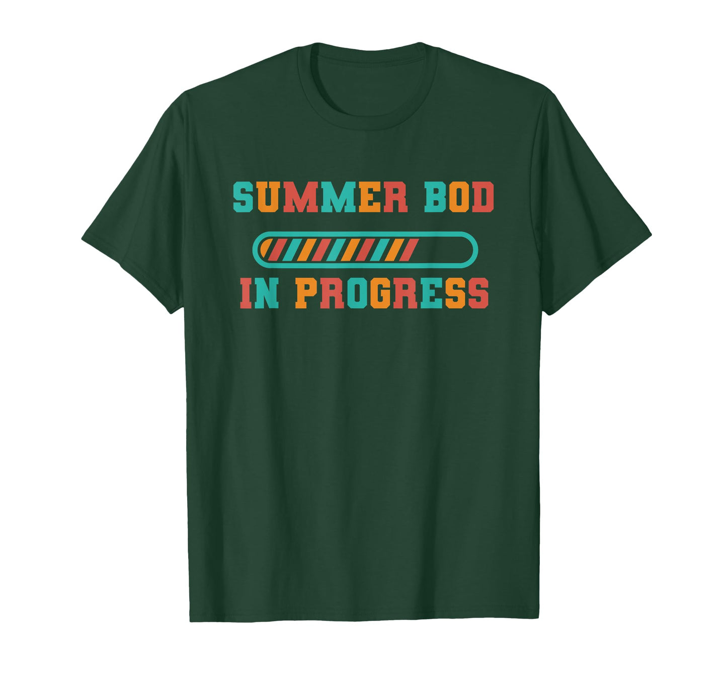 My Summer Body Is In Progress Funny Fitness Gym Beach Bod Ab T-Shirt