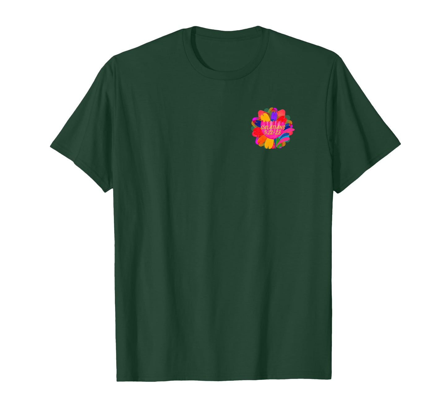 God's Fruit of The Spirit Galatians 5 22 Design on Back Gift T-Shirt