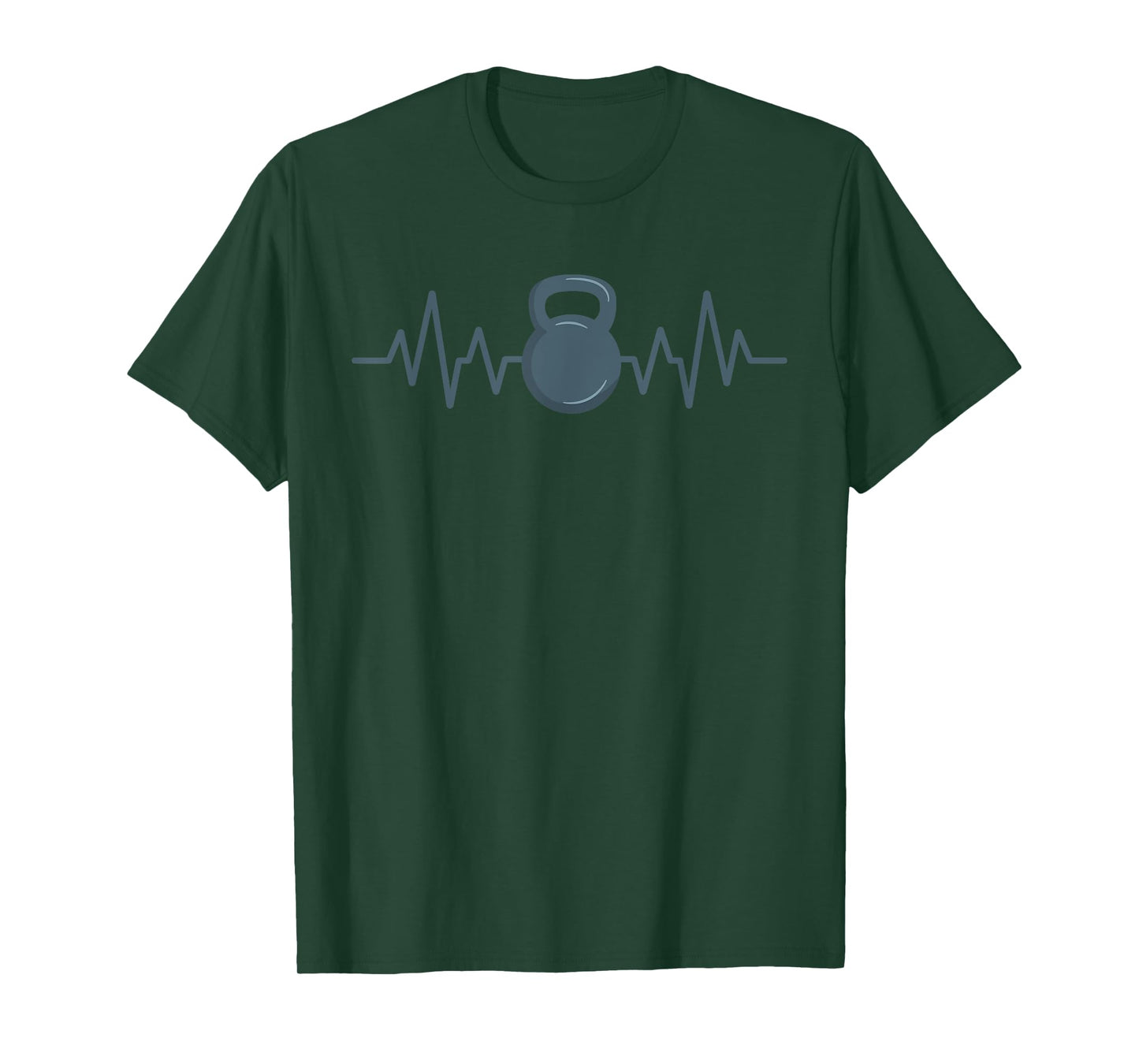 Kettlebell Workout Heartbeat Fitness Training Kettlebell T-Shirt