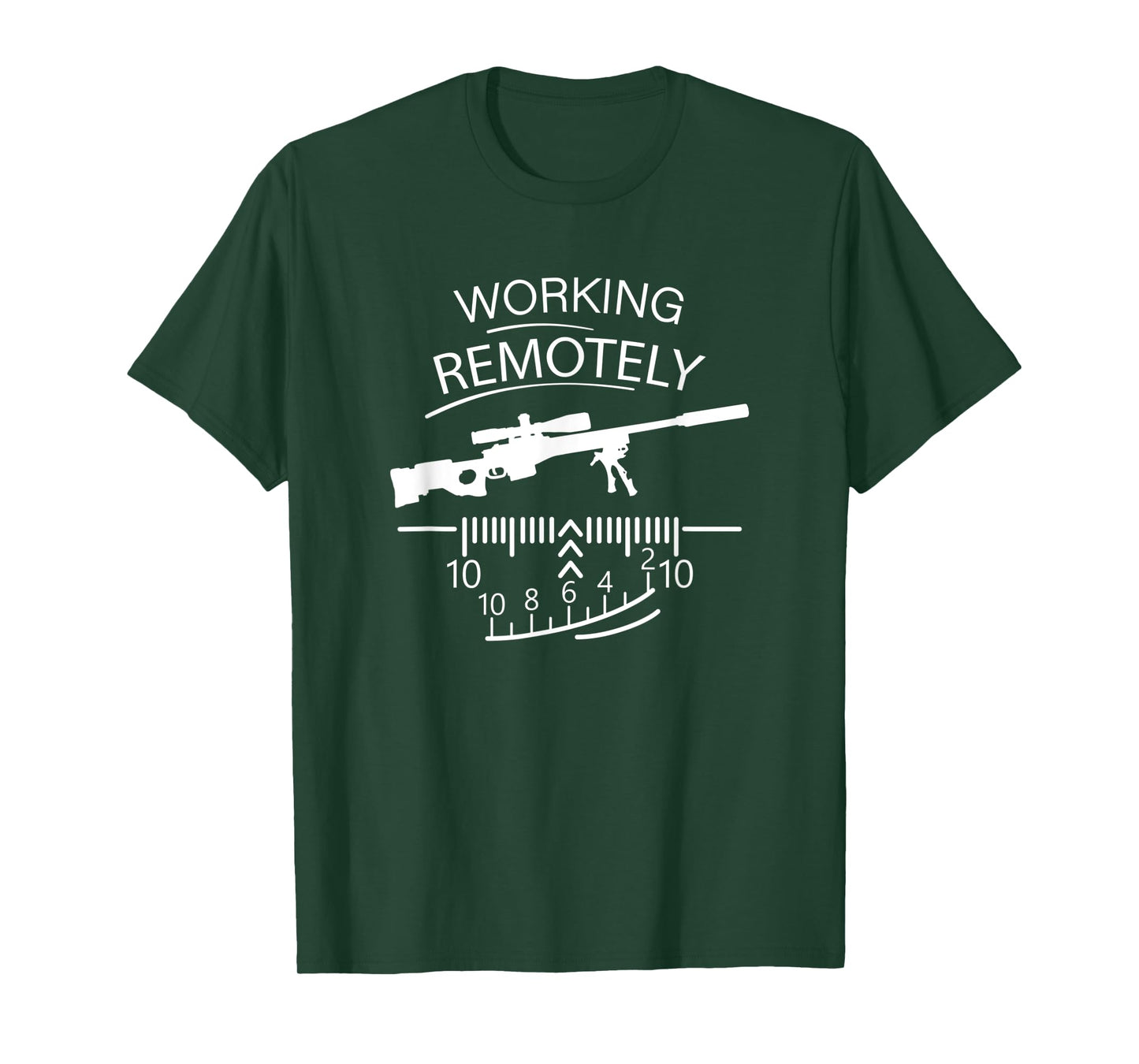 Working Remotely - Sniper - Remote Job Funny T-Shirt