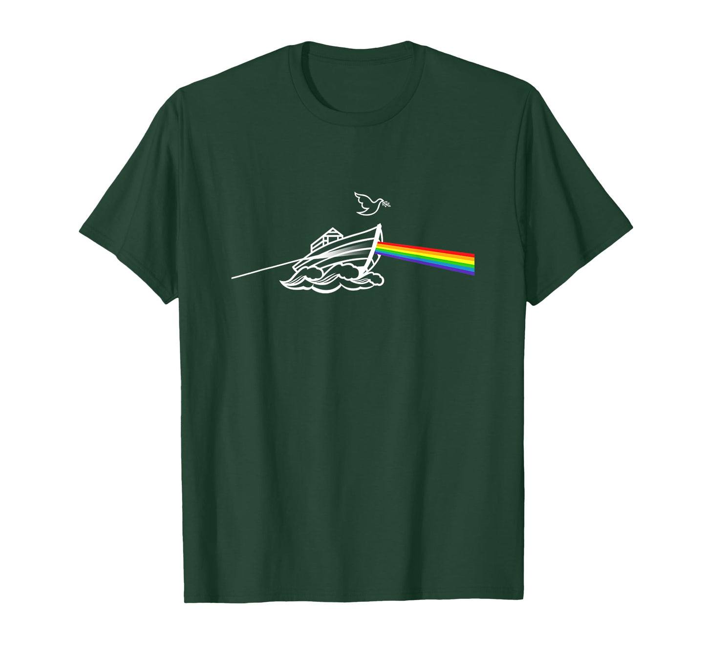 Noah's Ark I Noah Guy Jesus Christ Rainbow LGBT Music T-Shirt