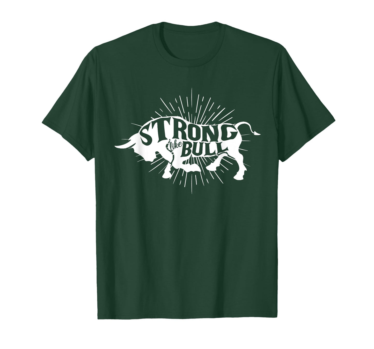 Strong Like Bull Powerlifter Bodybuilder Gym Cowboy Gym T-Shirt