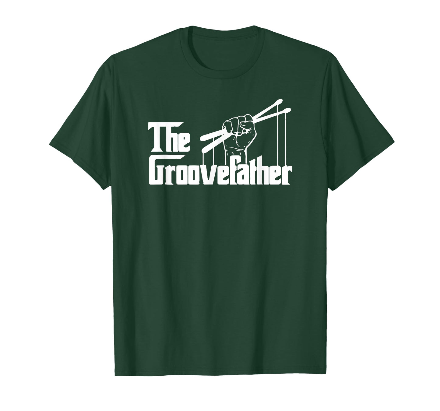 The Groovefather Vintage Drums Drumming Band Drummer T-Shirt