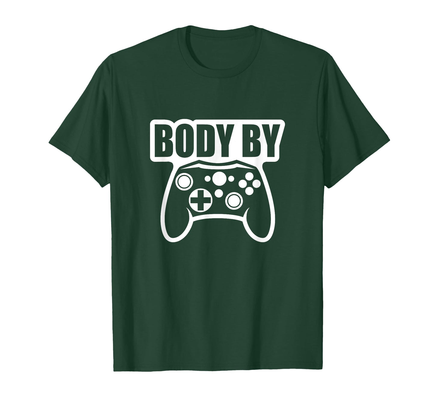 Video Game Body By Controller Workout Humor Gamer Dark T-Shirt