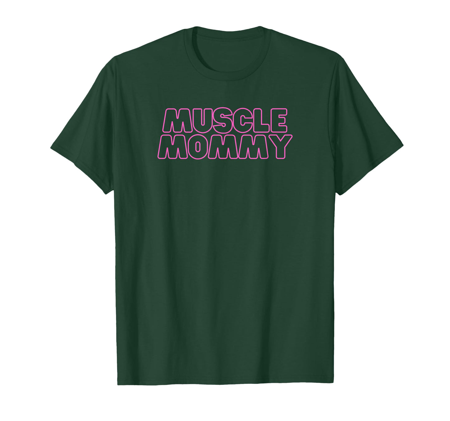 Mens Gym Muscle Mommy Pump Cover for Women Pink T-Shirt