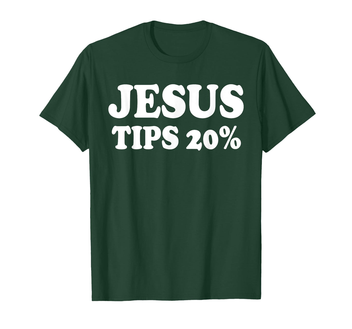Waiter Waitress Jesus Tips 20% Gift | Womens & Mens Graphic T-Shirt
