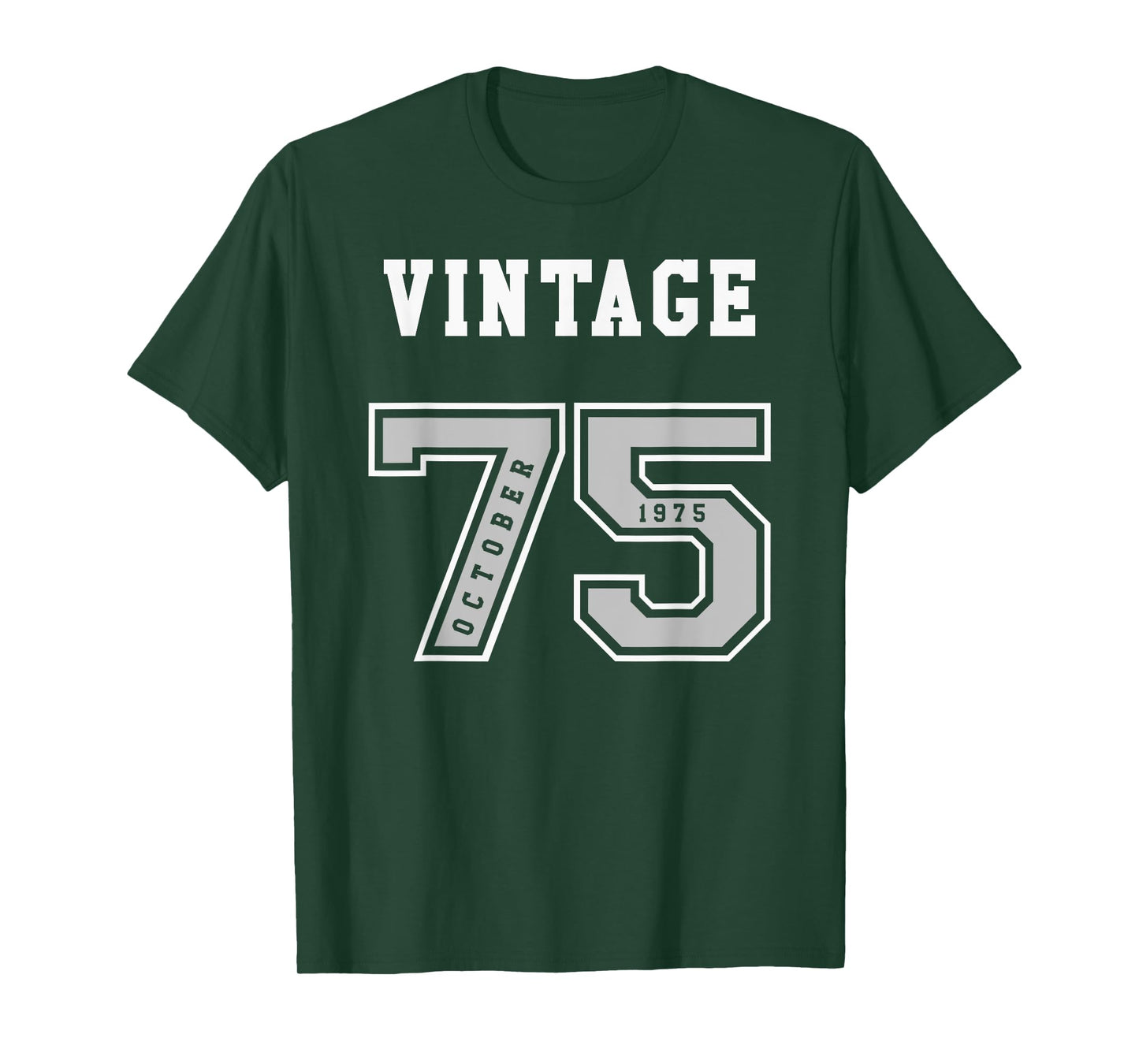 OCTOBER 1975 - BIRTHDAY VINTAGE JERSEY - 75 BIRTHDAY GIFT T-Shirt