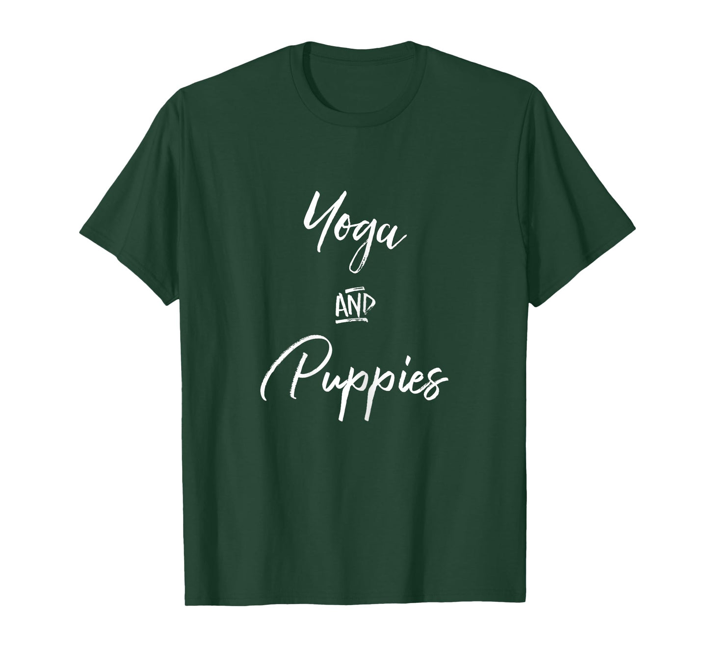 Yoga and Puppies Shirt,Namastay At Home with My Dog Lovers T-Shirt for Women