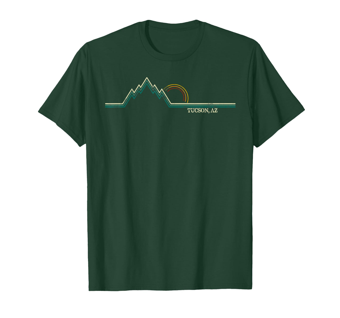 Retro Mountains Tucson, Arizona Summer Hiking Men Women Kids T-Shirt
