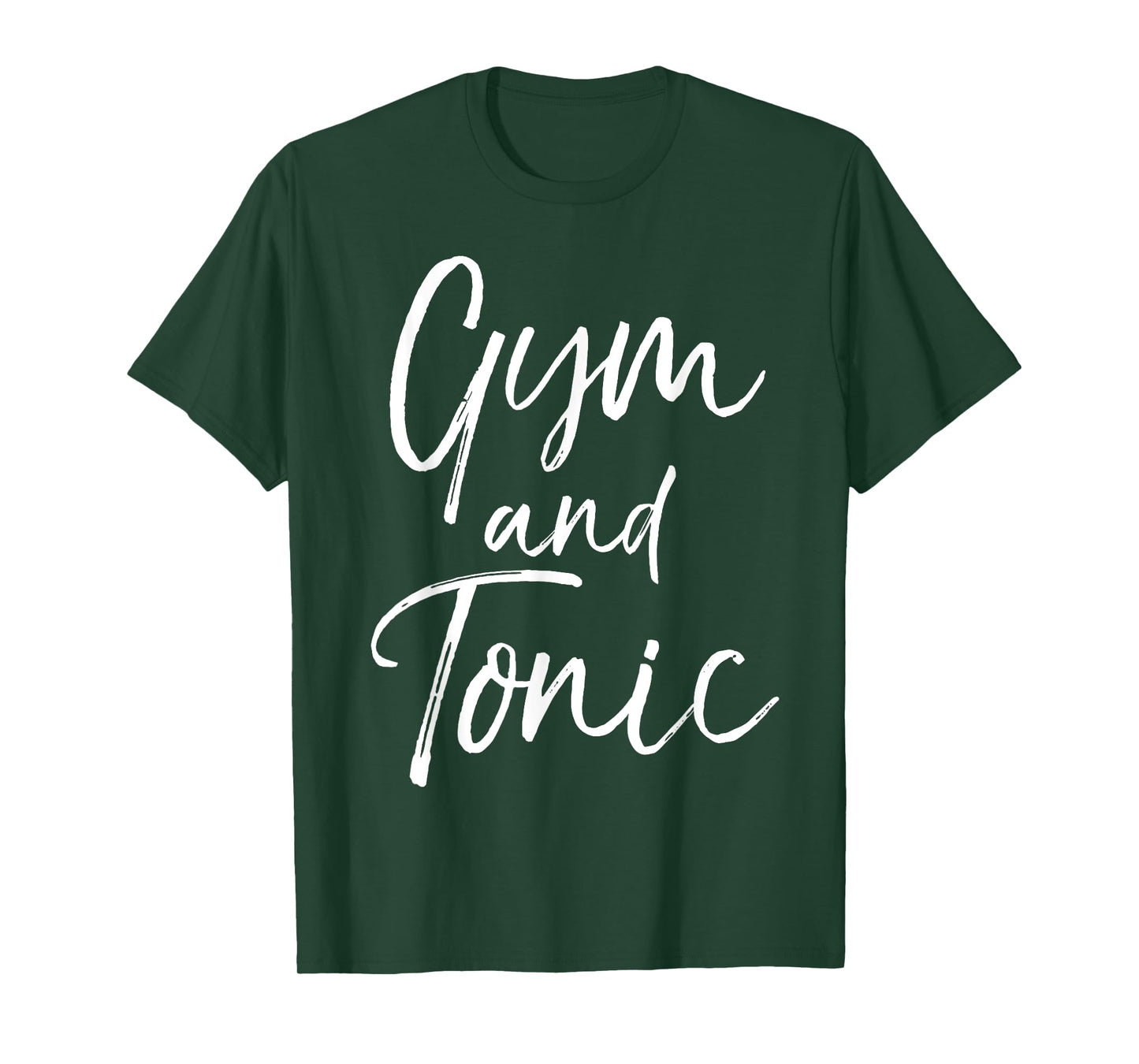 Funny Workout Drinking Gin Pun Quote for Women Gym and Tonic T-Shirt