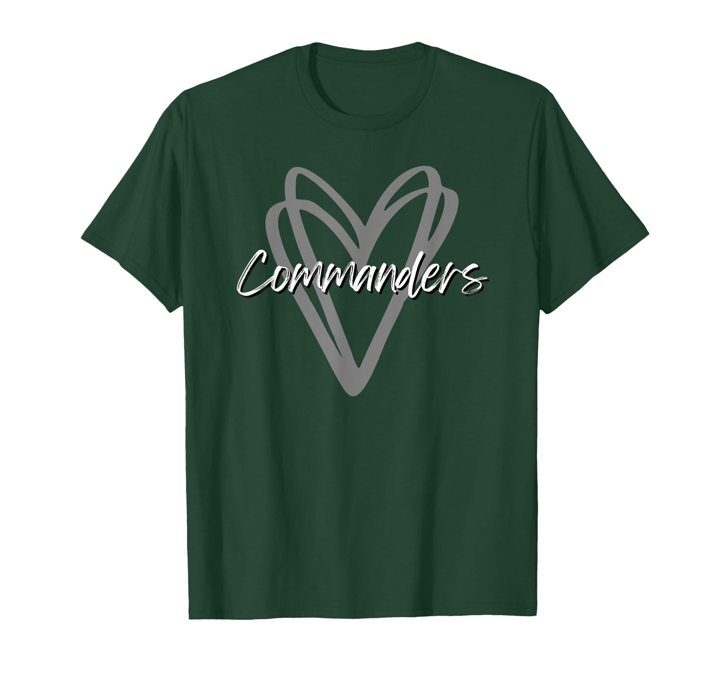 Commanders Washington County Heart Doodle HS T-Shirt