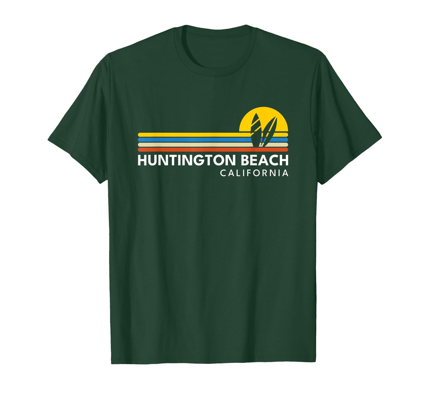 Huntington Beach California CA Vintage Retro Souvenirs T-Shirt