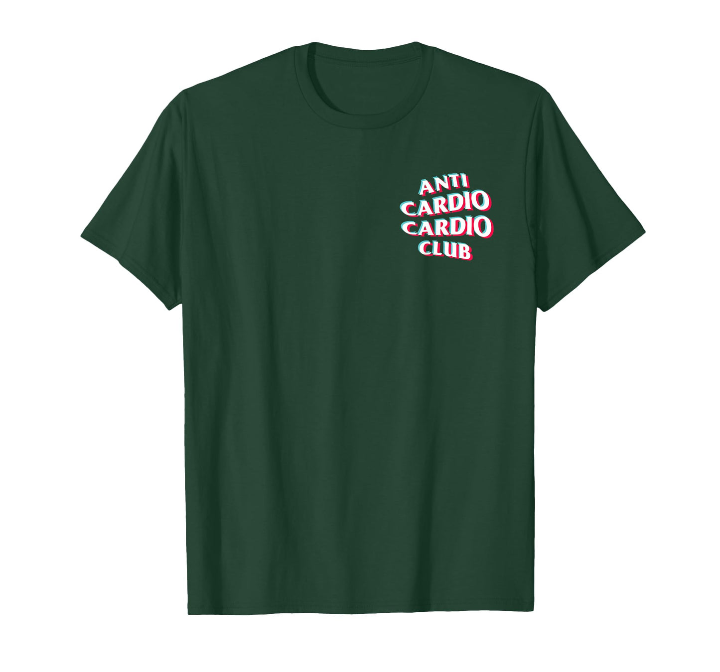Anti Cardio Cardio Club: Trippy anaglyph Logo T-Shirt