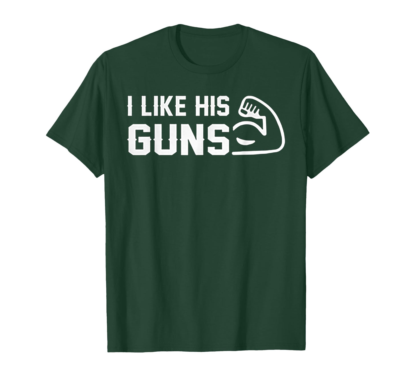 I Like His Guns Tshirt - Funny Couple I Like Her Buns Shirt T-Shirt