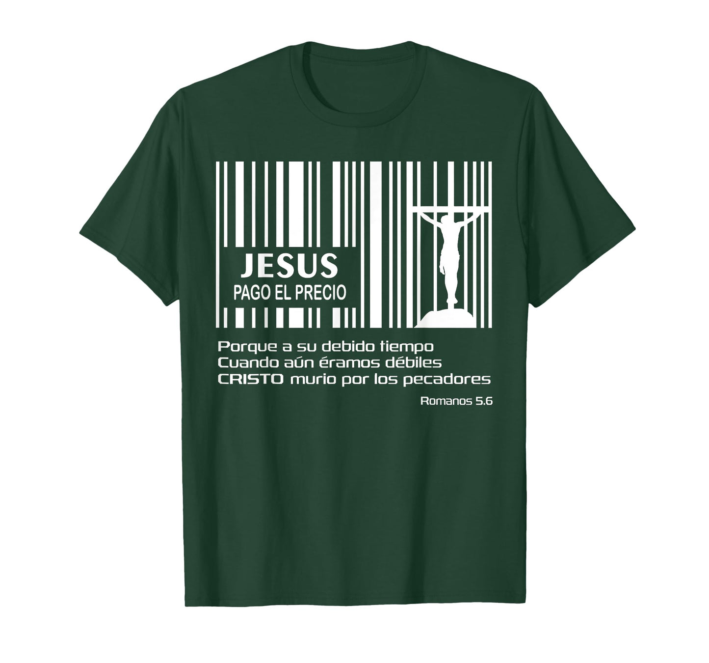 Jesús Pago Precio Codigo Barras Cruz Pascua Resurreccion T-Shirt