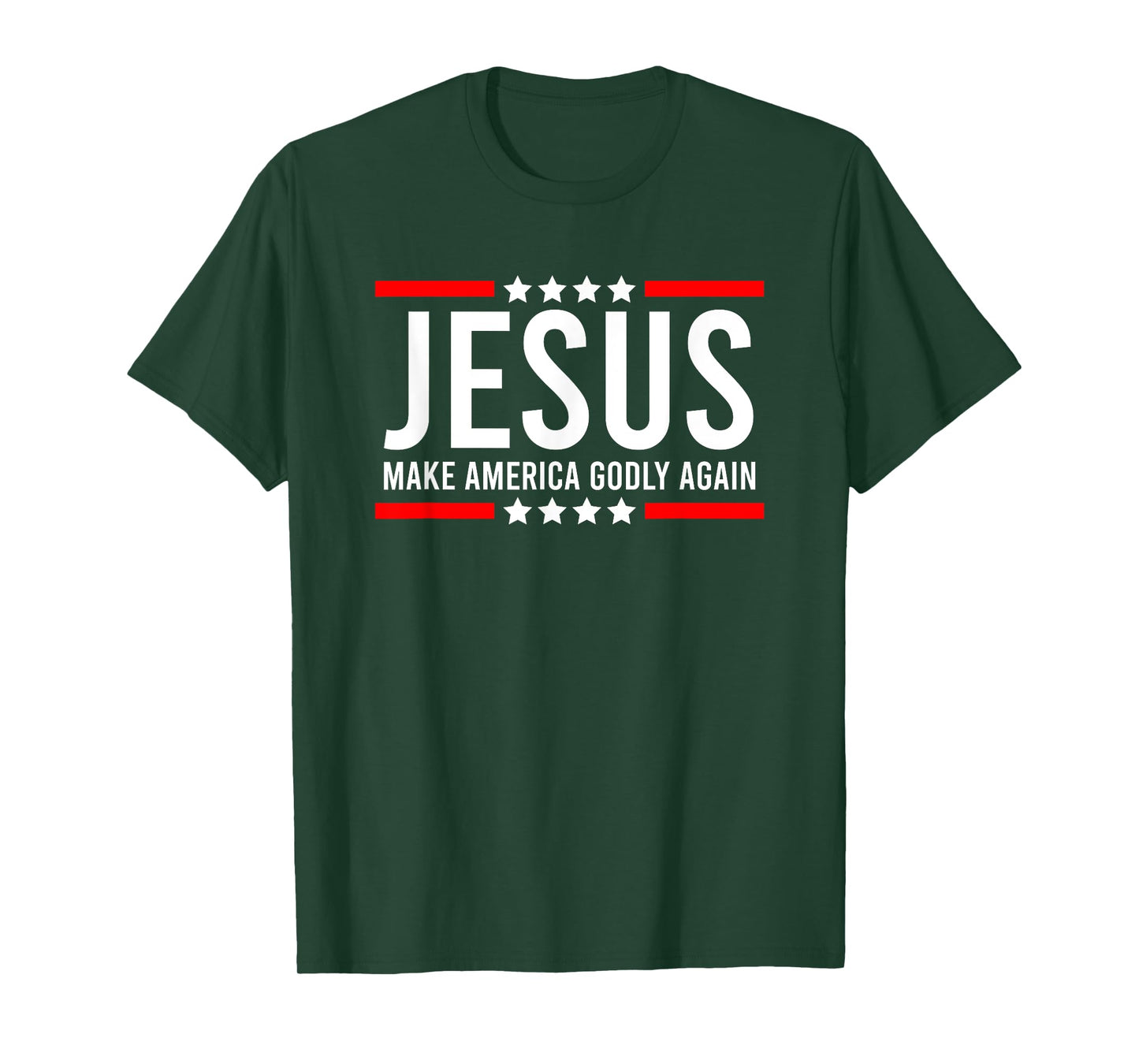 Jesus Make America Godly Again Patriotic Christian men T-Shirt