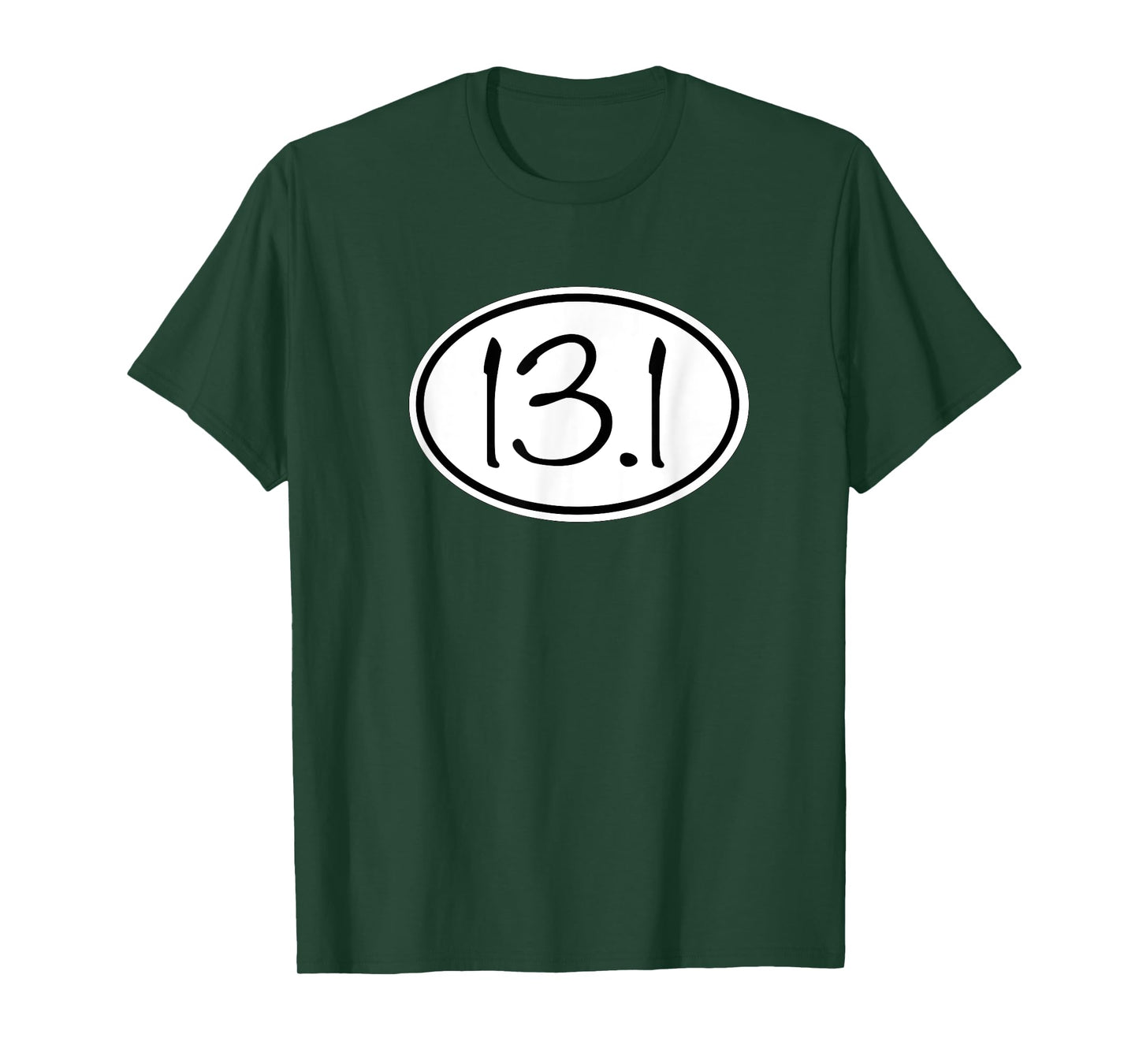 13.1 Oval Half Marathon Decal Running TShirt T-Shirt
