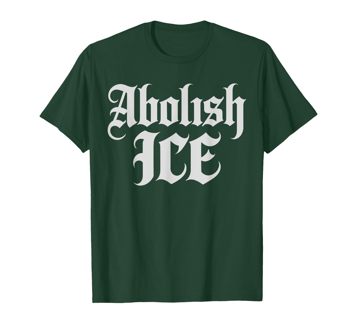 Anti ICE Retro English Vintage Old Text Style Abolish ICE T-Shirt
