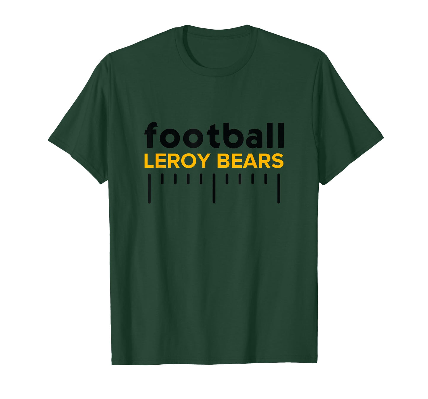 Leroy Bears Football Lines HS T-Shirt